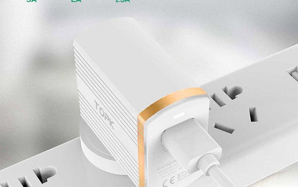 Planet Gates White / EU TOPK 18W Quick Charge 3.0 USB Charger 1-Port Travel Wall Mobile Phone Charger for Samsung Xiaomi Huawei Adapter EU US Plug