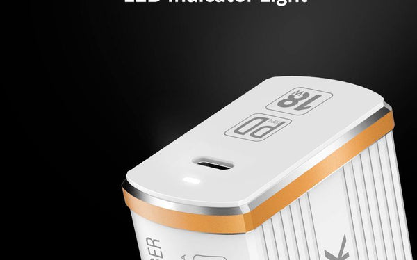Planet Gates White / EU TOPK 18W Type C PD Fast Charging USB Charger for Samsung Galaxy S9 S8 Plus EU/UK Plug Phone Quick Charger