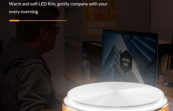 Planet Gates White / EU TOPK 22W Auto-ID 4 Port USB Charger Dimmable Smart LED Desk Lamp Desktop Charging For iPhone Samsung Xiaomi Mobile Phone Charger