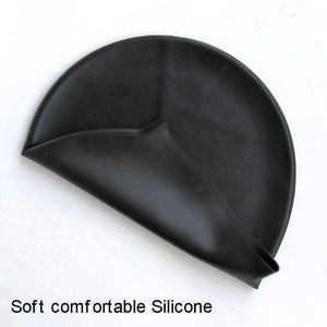 Planet Gates White Extra Large Swimming Cap for Long Hair Waterproof Swim Caps for women men Ladies Diving Hood hat loose head African