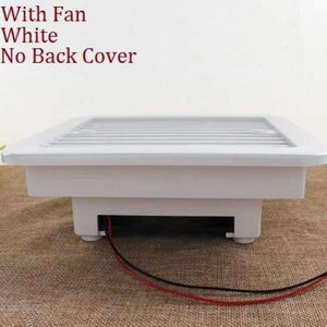 Planet Gates White fan no back Premintehdw RV Side Wall Air Vent Grille Outlet  Fan Travel Trailer