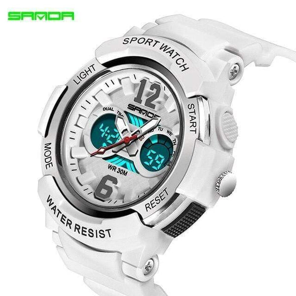 Planet Gates White Fashion Casual Children Watches 30M Waterproof Quartz Wristwatches Sports Kids Clock boys Hours girls Students Watch