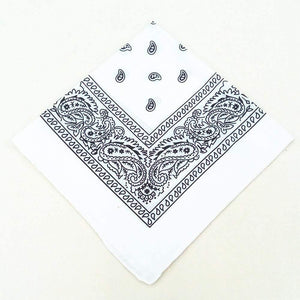 Fashion Women Cotton Bandana Scarf Square Female Bandanas 55cm*55cm Headwear Rock Girls Head Scarf Headbands Hair Accessories