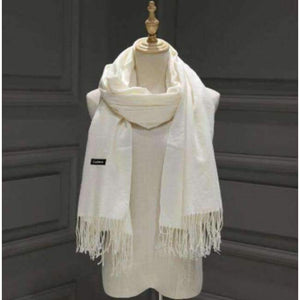Planet Gates White Female Male Canada Wool Cashmere Scarf Pashmina Tassels Women Wrap Warm Luxury Brand Scarf Unisex Men SCARF