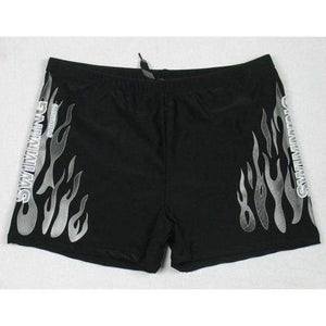 Planet Gates white fire / XL Men's Man Swimwear Swimsuits Swimming Boxer Shorts Sports Suits Surf Board Shorts Trunks Men Swim Suits Summer