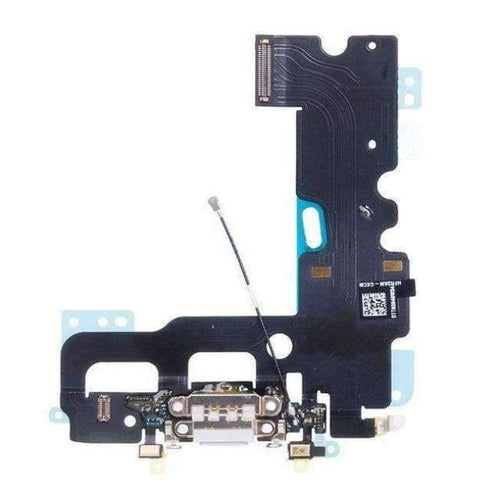 Planet Gates White Flat Cable for Apple iPhone 7  Replacement parts (charge connector, headphone connector,with components)