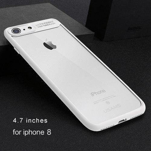 Planet Gates White for i8 Back Case For iPhone X Case for iPhone  8 8P 7 7P 6 6S 6P 6S Plus USAMS Full Protective Phone Back Cover for iPhone Coque Fundas