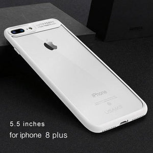 Planet Gates White for i8 Plus Back Case For iPhone X Case for iPhone  8 8P 7 7P 6 6S 6P 6S Plus USAMS Full Protective Phone Back Cover for iPhone Coque Fundas