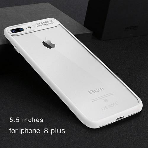Planet Gates White for i8 Plus Back Case For iPhone X Case for iPhone  8 8P 7 7P 6 6S 6P 6S Plus USAMS Full Protective Phone Back Cover for iPhone Coque Fundas