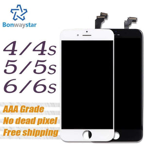 Planet Gates White for ip5c Iphone 5 5s Screen Display Part Glass Touch Panel Digitizer Assembly Screen for iPhone 6 6s Complete Tools