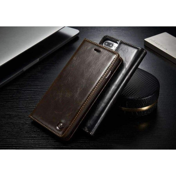 Planet Gates White / For iPhone 7 Luxury Flip Cover For iPhone 7 Case Genuine Real Leather Wallet Original Brand Phone Case For iPhone 7 Plus Coque Celula