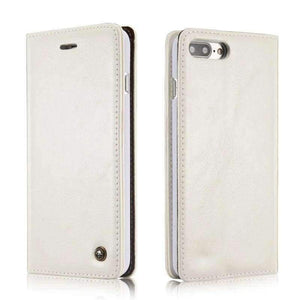 Planet Gates White / For iPhone 7 Luxury Flip Cover For iPhone 7 Case Genuine Real Leather Wallet Original Brand Phone Case For iPhone 7 Plus Coque Celula