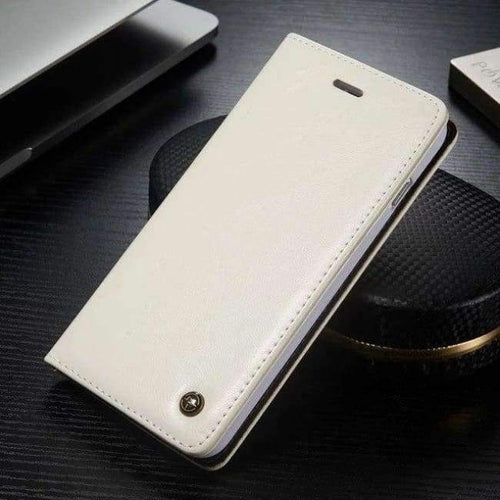 Planet Gates White / For iPhone 7 Luxury Flip Cover For iPhone 7 Case Genuine Real Leather Wallet Original Brand Phone Case For iPhone 7 Plus Coque Celula