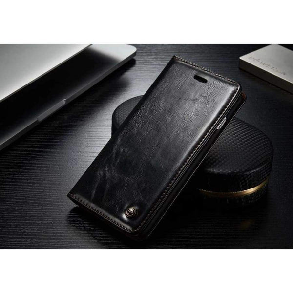 Planet Gates White / For iPhone 7 Luxury Flip Cover For iPhone 7 Case Genuine Real Leather Wallet Original Brand Phone Case For iPhone 7 Plus Coque Celula