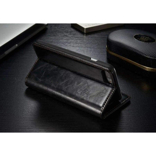 Planet Gates White / For iPhone 7 Luxury Flip Cover For iPhone 7 Case Genuine Real Leather Wallet Original Brand Phone Case For iPhone 7 Plus Coque Celula