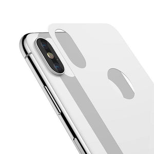 Planet Gates White / For iPhone X Baseus 0.3mm Back Screen Protector For iPhone X 9H Back Tempered Glass For iPhone X Ultra Thin Protective Glass Film Back Cover