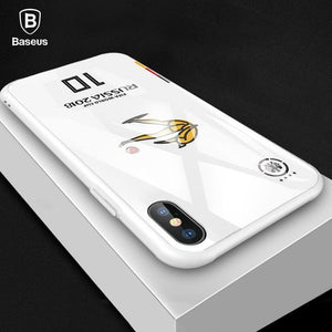 Planet Gates White / For iPhone X Baseus Luxury Glass Case For iPhone X 10 Capinhas 3D Painted Glass + Soft TPU Edge Back Protective Cover Case For iPhoneX Coque