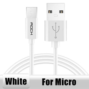 Planet Gates White for Micro / 25 CM ROCK Mobile Phone USB Cables for iPhone X Faster Charger Cord Micro USB Cable for Huawei Xiaomi USB C Data Sync Wire for SamSung