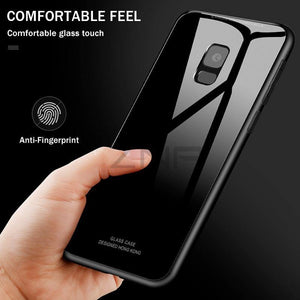 Planet Gates White / For S8 ZNP Luxury Back Glass Cover Case For Samsung Galaxy S9 S8 Plus Tempered Glass Phone Cases For Samsung Note 8 S7 Edge S8 S9 Case