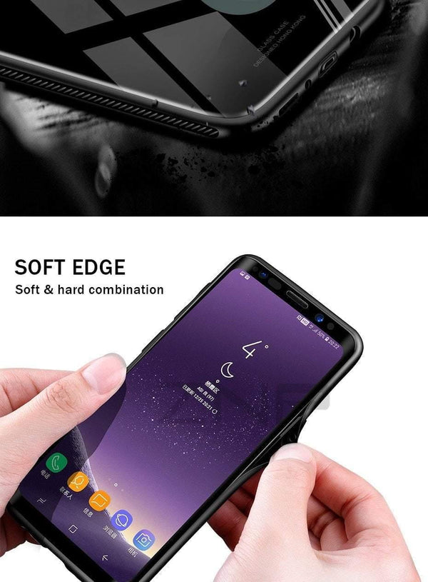 Planet Gates White / For S8 ZNP Luxury Back Glass Cover Case For Samsung Galaxy S9 S8 Plus Tempered Glass Phone Cases For Samsung Note 8 S7 Edge S8 S9 Case