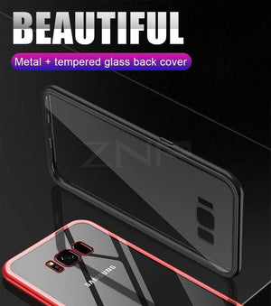 Planet Gates White / For Samsung S7 ZNP Magnetic Adsorption Metal Case for Samsung s8 s9 Magnet Magnetic phone Case for Samsung galaxy note 8 9 s7 edge s8 s9 plus