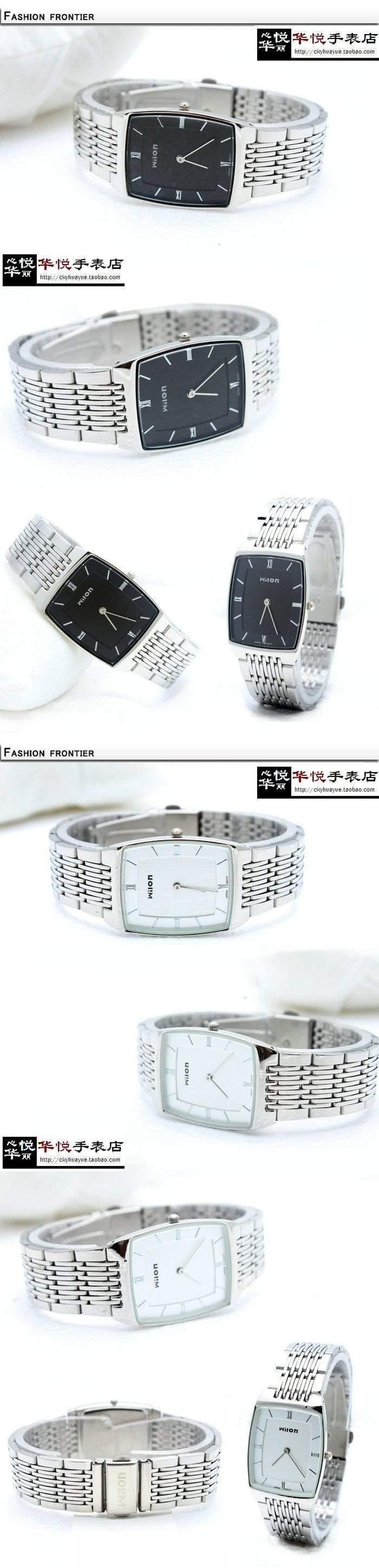 Planet Gates White For Woman Quality Wristwatches slim two -pin fashion casual Men watch lovers Waterproof women Lovers Watch