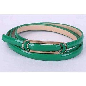 Planet Gates White Free Shipping 2018 New Fashionable  Womens Red Yellow Green Candy Color Shinny Belt For Ladiy Female