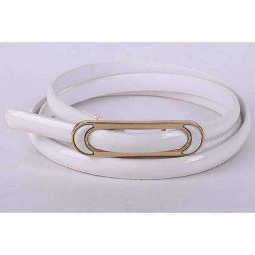 Planet Gates White Free Shipping 2018 New Fashionable  Womens Red Yellow Green Candy Color Shinny Belt For Ladiy Female