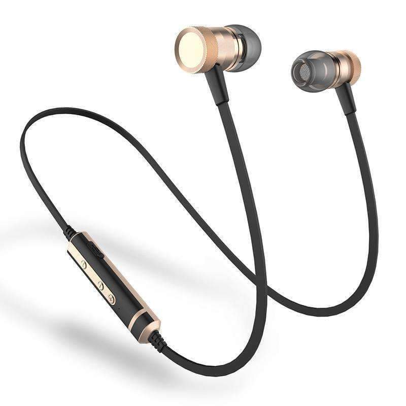 Planet Gates WHITE GOLD / China Bluetooth Earphone Sweatproof Sports Wireless Earphones With MIC Bluetooth Headphones For Phones iPhone Xiaomi