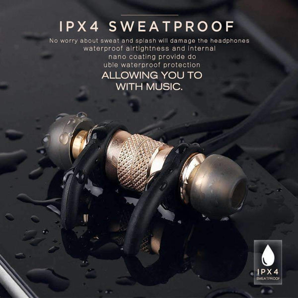 Planet Gates WHITE GOLD / China Bluetooth Earphone Sweatproof Sports Wireless Earphones With MIC Bluetooth Headphones For Phones iPhone Xiaomi