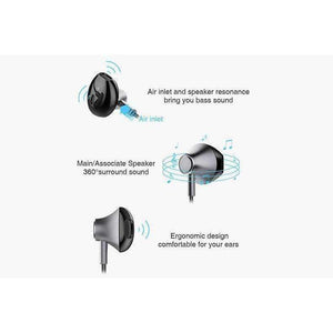 Planet Gates WHITE GOLD / China Bluetooth Headphones Wireless Earphones Waterproof Sports Bass Bluetooth Earphone with Mic for Phone iPhone xiaomi Gym