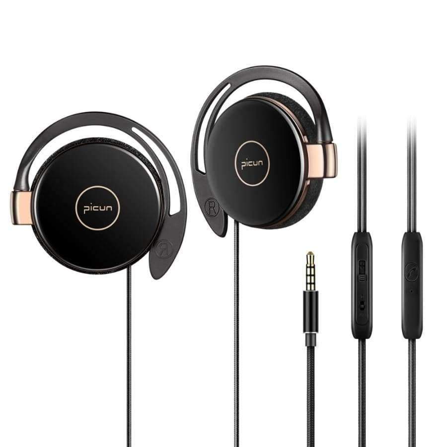 Wired Headphone with Microphone Volume Control Sport Earphones Earhook Earphone Anti-drop Off Headset for iPhone