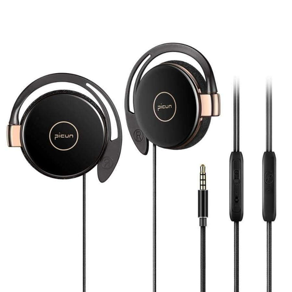 Wired Headphone with Microphone Volume Control Sport Earphones Earhook Earphone Anti-drop Off Headset for iPhone