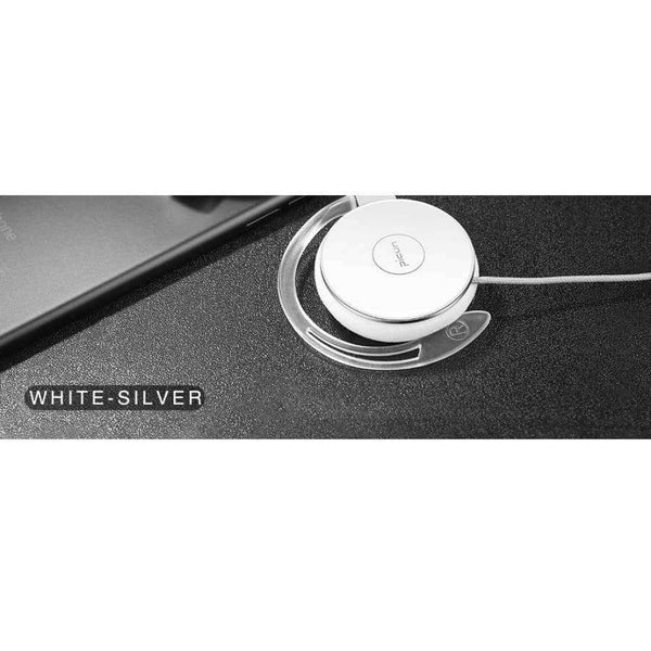 Planet Gates WHITE GOLD / China Wired Headphone with Microphone Volume Control Sport Earphones Earhook Earphone Anti-drop Off Headset for iPhone