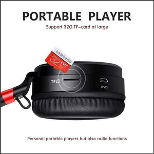 Planet Gates WHITE GOLD / China Wireless Headphones Bluetooth Headphone With Mic Support TF Card FM Radio Bass Headset For iPhone Xiaomi PC MP3