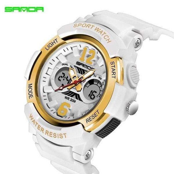Planet Gates white gold Fashion Casual Children Watches 30M Waterproof Quartz Wristwatches Sports Kids Clock boys Hours girls Students Watch
