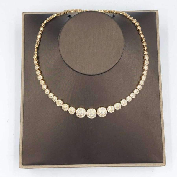 Planet Gates white gold plated / White / 17, 45cm New AAA Cubic Zircon 4pcs Jewelry Set For Woman Wedding Dubai Copper Necklace Sets With Earrings Bracelet Ring Hadiyana CN083