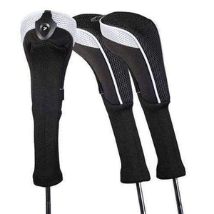 Planet Gates White Golf Club Head Cover 3pcs/set Golf Accessories Interchangeable No. HeadCovers Protect Set CTMT-01