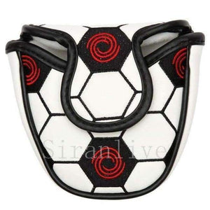 Planet Gates White Golf Mallet Head Cover Putter Cover with Magnetic Closure Golf Headcover  Free Shipping
