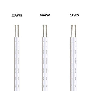 Planet Gates white gray / 5m / 22AWG 20/100m Electrical Wire 2 Pin Wires LED Strip Cable 22AWG 12V SM JST Flexible Electric Extension Cable For Lamp Bulb Automotive