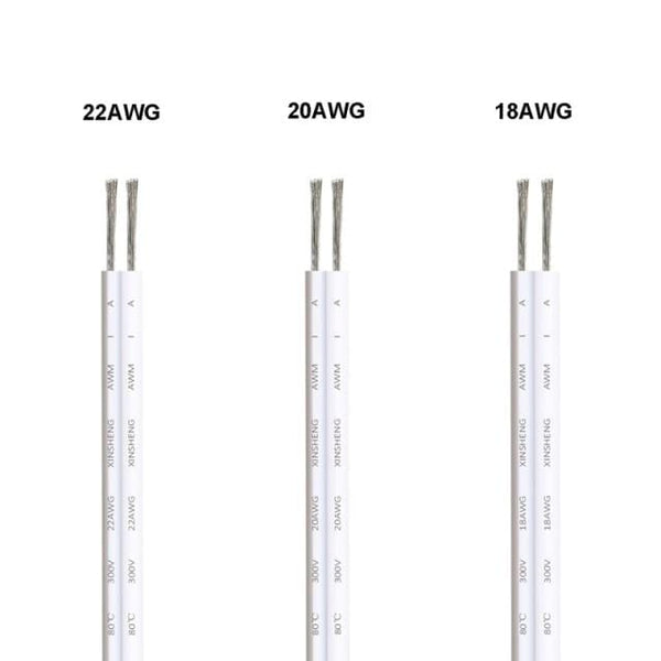 Planet Gates white gray / 5m / 22AWG 20/100m Electrical Wire 2 Pin Wires LED Strip Cable 22AWG 12V SM JST Flexible Electric Extension Cable For Lamp Bulb Automotive
