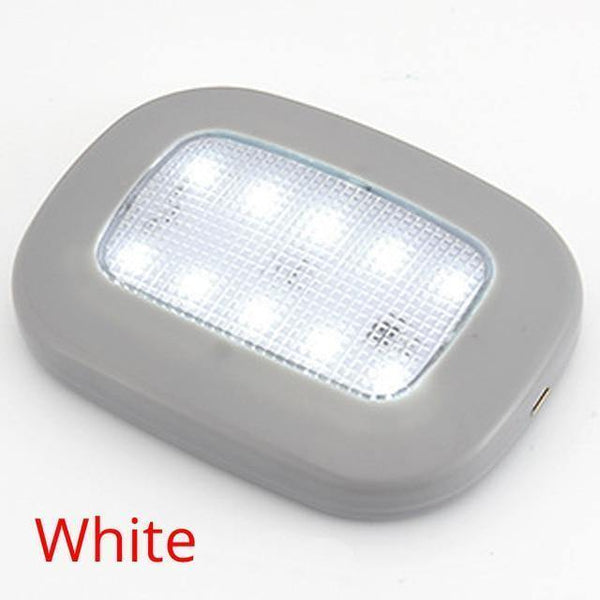 Planet Gates White / Gray Shell Universal Automobile Car Interior reading light Dome USB Charging Roof Ceiling Magnet Lamp Touch Type Night Light Trunk Drl