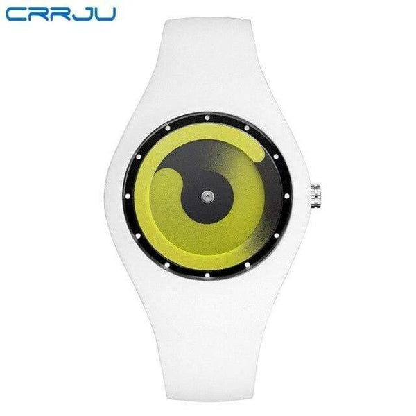 Planet Gates white green Fashion High Quality Casual Simple Style Silicone Strap Quartz Watch Women Men Lovers Wrist Watch