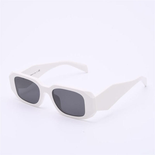 Planet Gates white-grey / China / with box Sunglasses For Men and Women Summer Style Anti-Ultraviolet 17WF Retro Square Plate Full Frame Brand Glasses Random Box