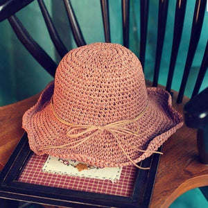 Planet Gates White Handmade Weave Raffia Sun Hats For Women Black Ribbon Lace Up Large Brim Straw Hat Outdoor Beach Summer Caps Chapeu Feminino
