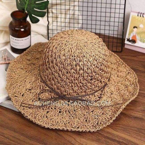 Planet Gates White Handmade Weave Raffia Sun Hats For Women Black Ribbon Lace Up Large Brim Straw Hat Outdoor Beach Summer Caps Chapeu Feminino