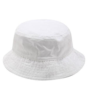 Planet Gates White / head 55-58cm Fisherman Hat Panama Denim Bucket Hats Outdoor Men Women Washed Cotton Bucket Cap Fashion Hip Hop Gorros Bob Hat
