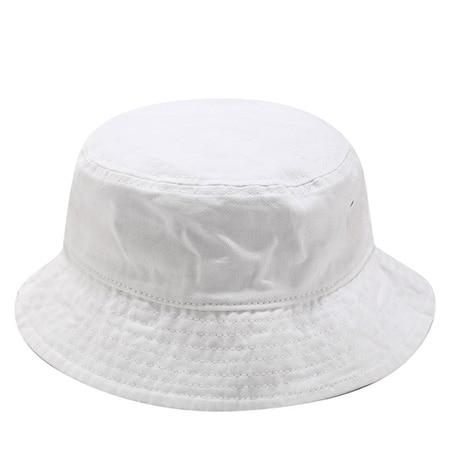 Planet Gates White / head 55-58cm Fisherman Hat Panama Denim Bucket Hats Outdoor Men Women Washed Cotton Bucket Cap Fashion Hip Hop Gorros Bob Hat