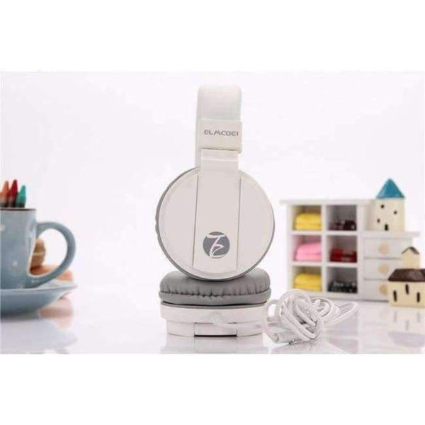 Planet Gates White Headphones Candy Color Foldable Kids Headset with Mic Earphone for Mp3 Smartphone Girl Children Xiaomi