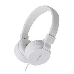 Planet Gates White Headphones Earphones 3.5mm AUX Foldable Portable Adjustable Gaming Headset For Phones MP3 MP4 Computer PC Music Gift